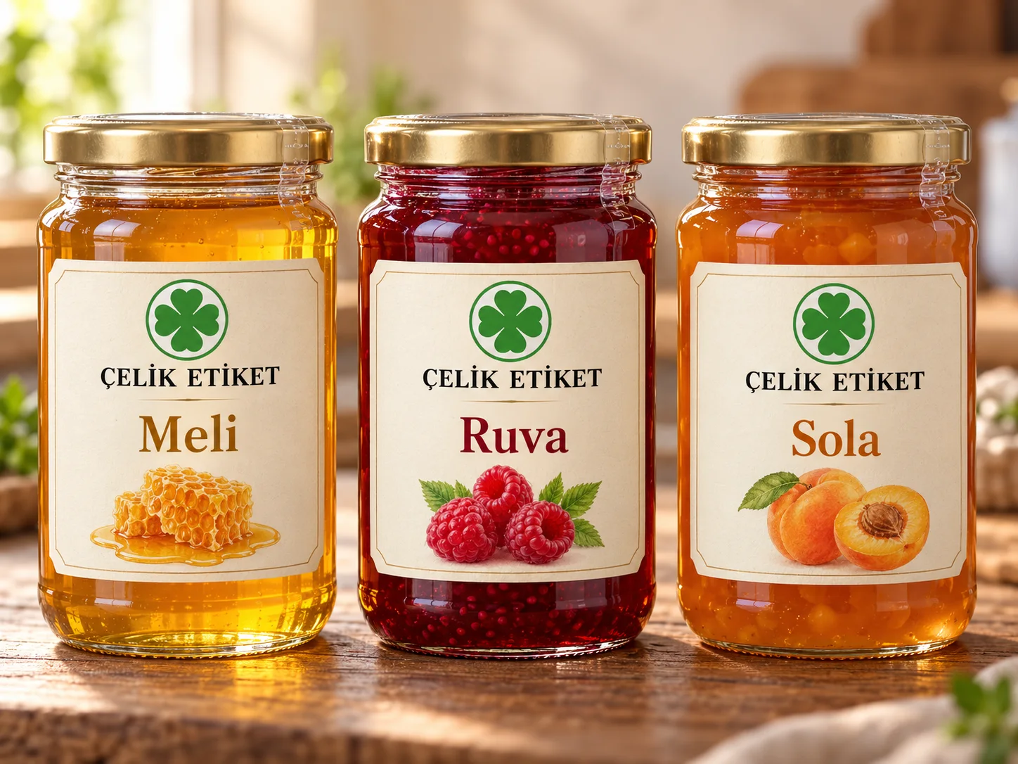 Honey and jam jars — Çelik Etiket shrink sleeve etiket